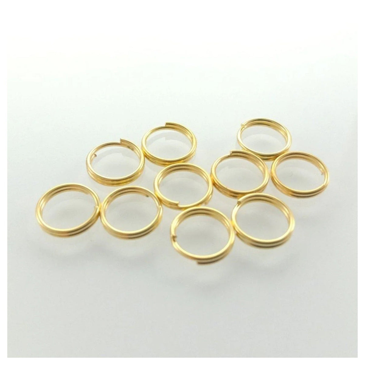 200pcs Split Key Rings Small 4mm-12mm Silver & Gold