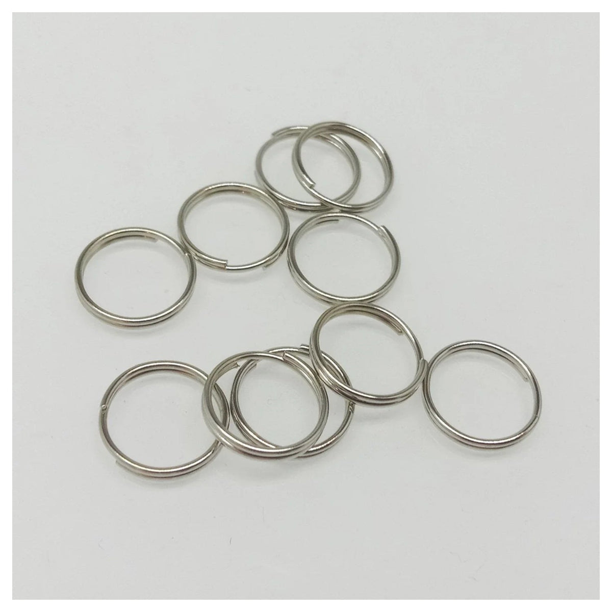 200pcs Split Key Rings Small 4mm-12mm Silver & Gold