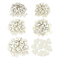 Wooden Hearts with Thread Holes 10mm-60mm – 20mm - 100pcs, 30mm - 50pcs, 40mm - 25pcs, 50mm - 25pcs, 60mm - 25pcs