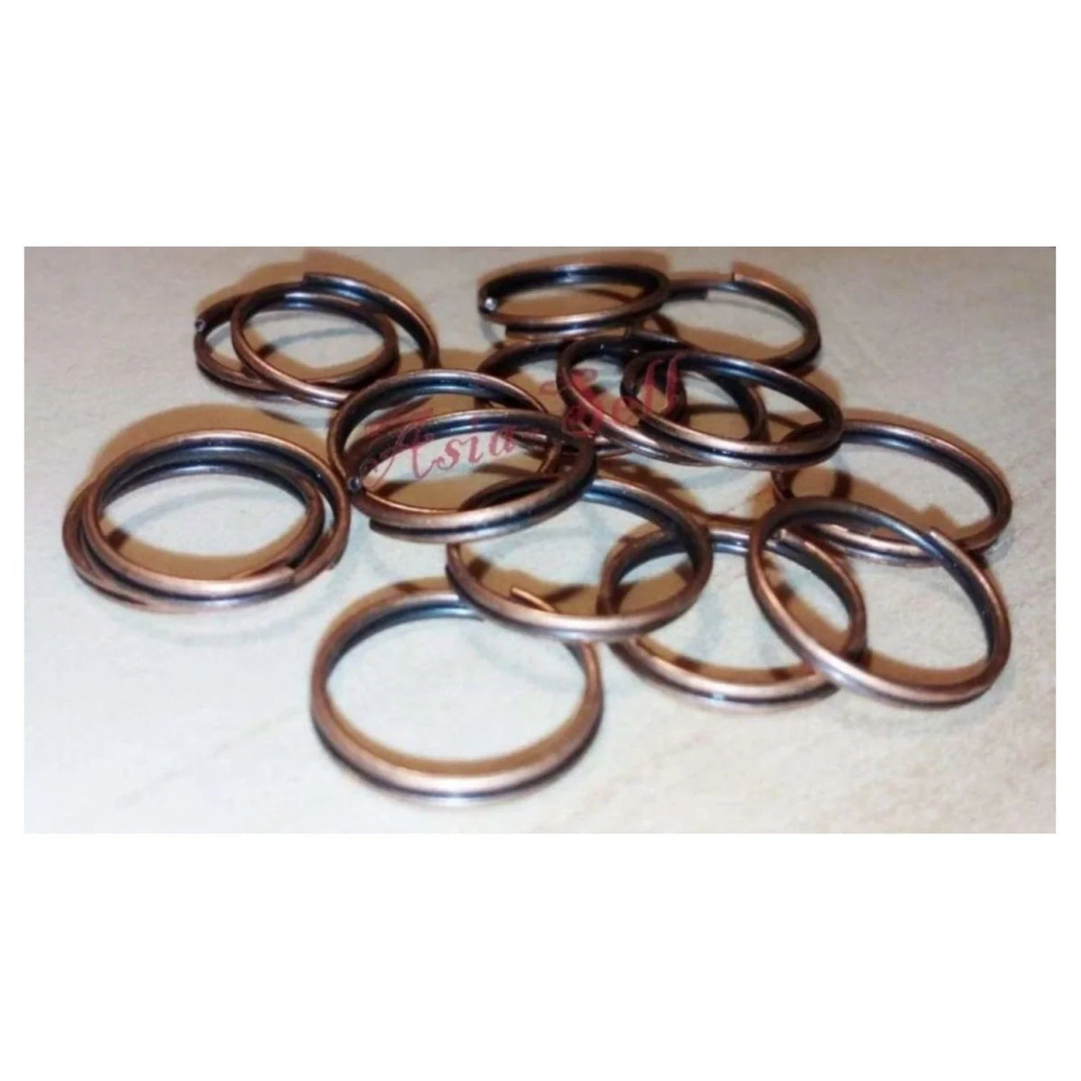 200 × 10 mm Copper Split Key Rings Double Loop