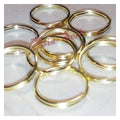 200 x 10mm Gold Split Key Rings Small Double Loop