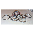 200 x 12mm Silver Split Key Rings Small Double Loop