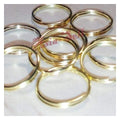 200 x 8mm Gold Split Key Rings Small Double Loop