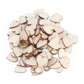 200 Wooden Heart Charms 6-12mm DIY Craft Wood