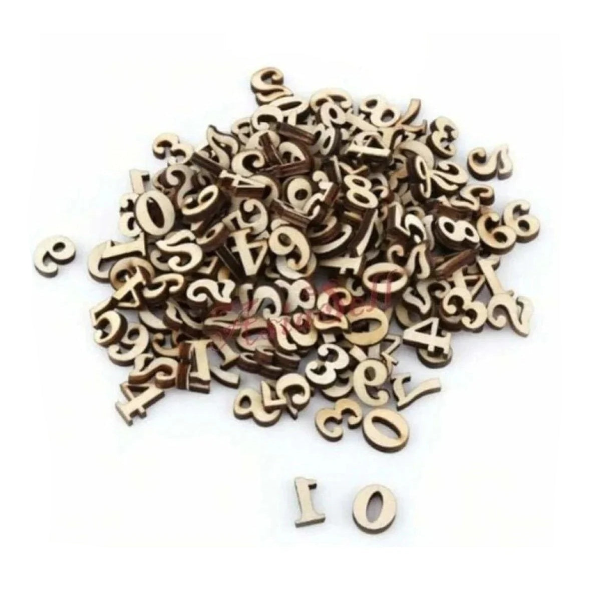 Wooden DIY Craft Lettering Charms 100pcs