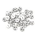 12.5mm Bear Pattern Resin Buttons – 20pcs – Black
