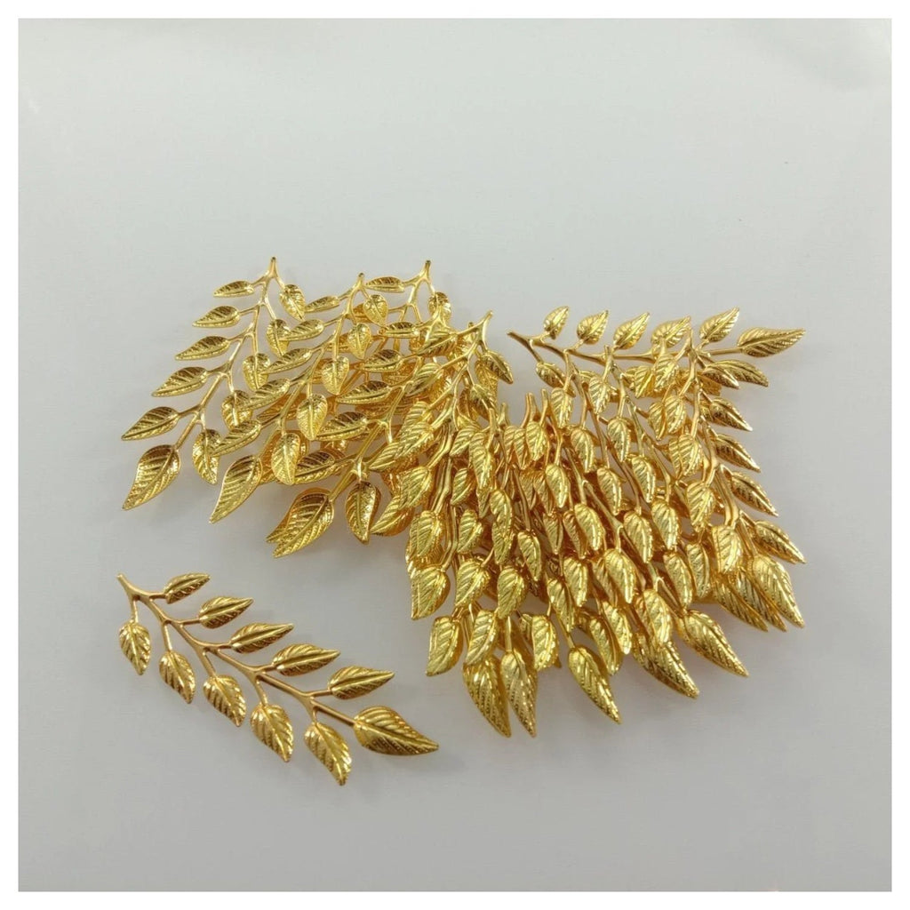 20pcs 19x64mm Gold Bronze Brass Silver Colour Leaf Leaves Charm Pendant Jewellery Making Craft DIY - Brass - Asia Sell