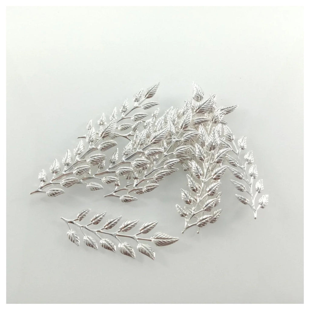 20pcs 19x64mm Gold Bronze Brass Silver Colour Leaf Leaves Charm Pendant Jewellery Making Craft DIY - Bronze - Asia Sell