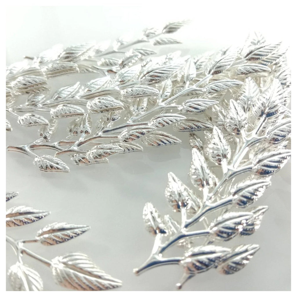 20pcs 19x64mm Gold Bronze Brass Silver Colour Leaf Leaves Charm Pendant Jewellery Making Craft DIY - Gold - Asia Sell