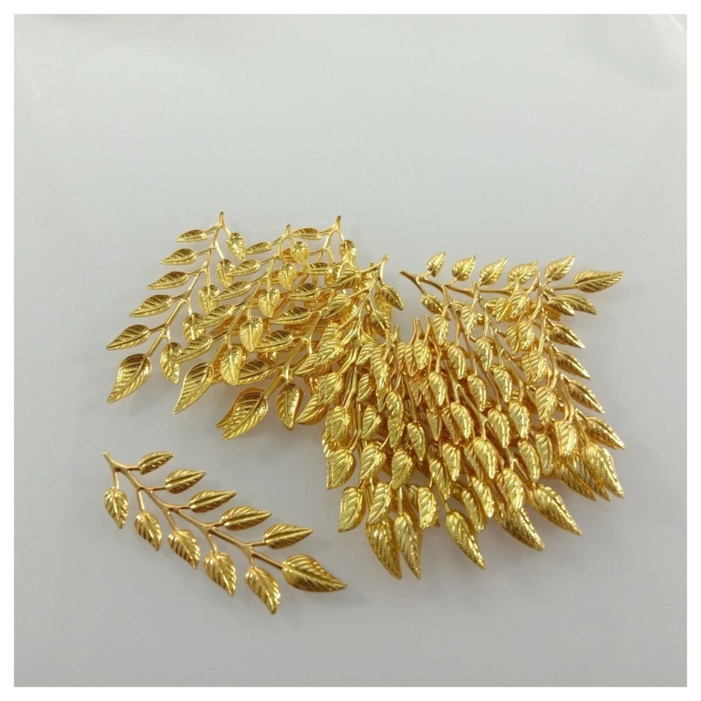 20pcs 19x64mm Gold Bronze Brass Silver Colour Leaf Leaves Charm Pendant Jewellery Making Craft DIY - Silver - Asia Sell