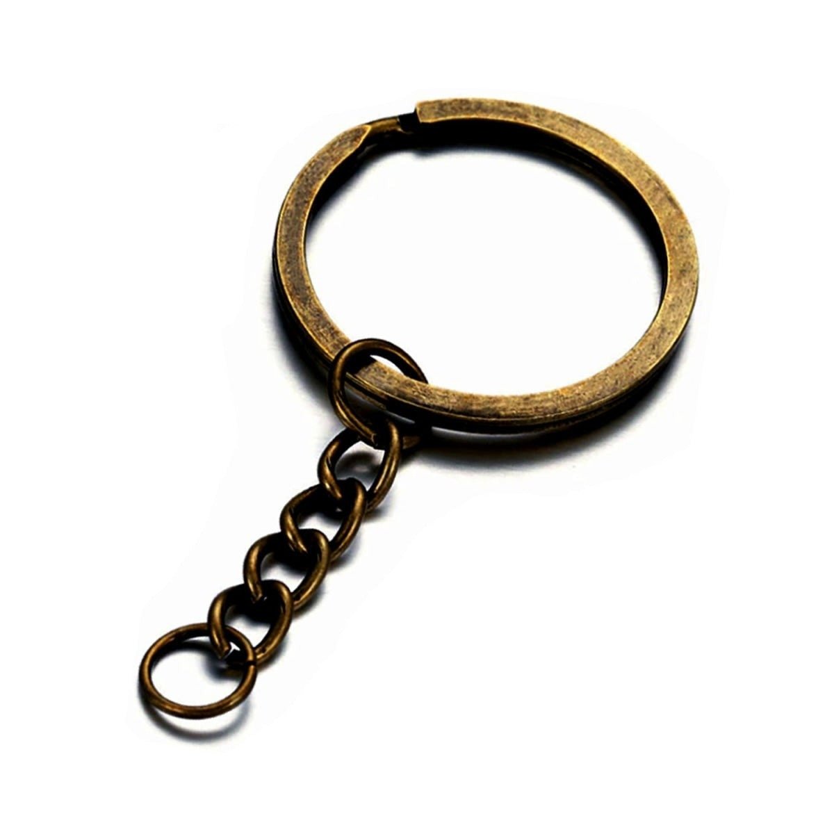 28mm Ancient Keyring Split Ring Key Chains – 20pcs – Antique Bronze