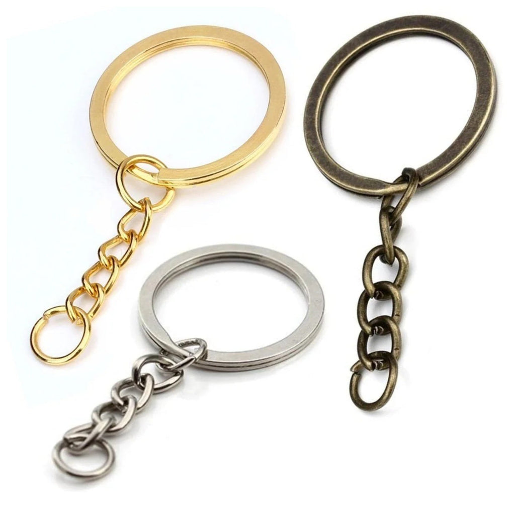 28mm Ancient Keyring Split Ring Key Chains – 20pcs