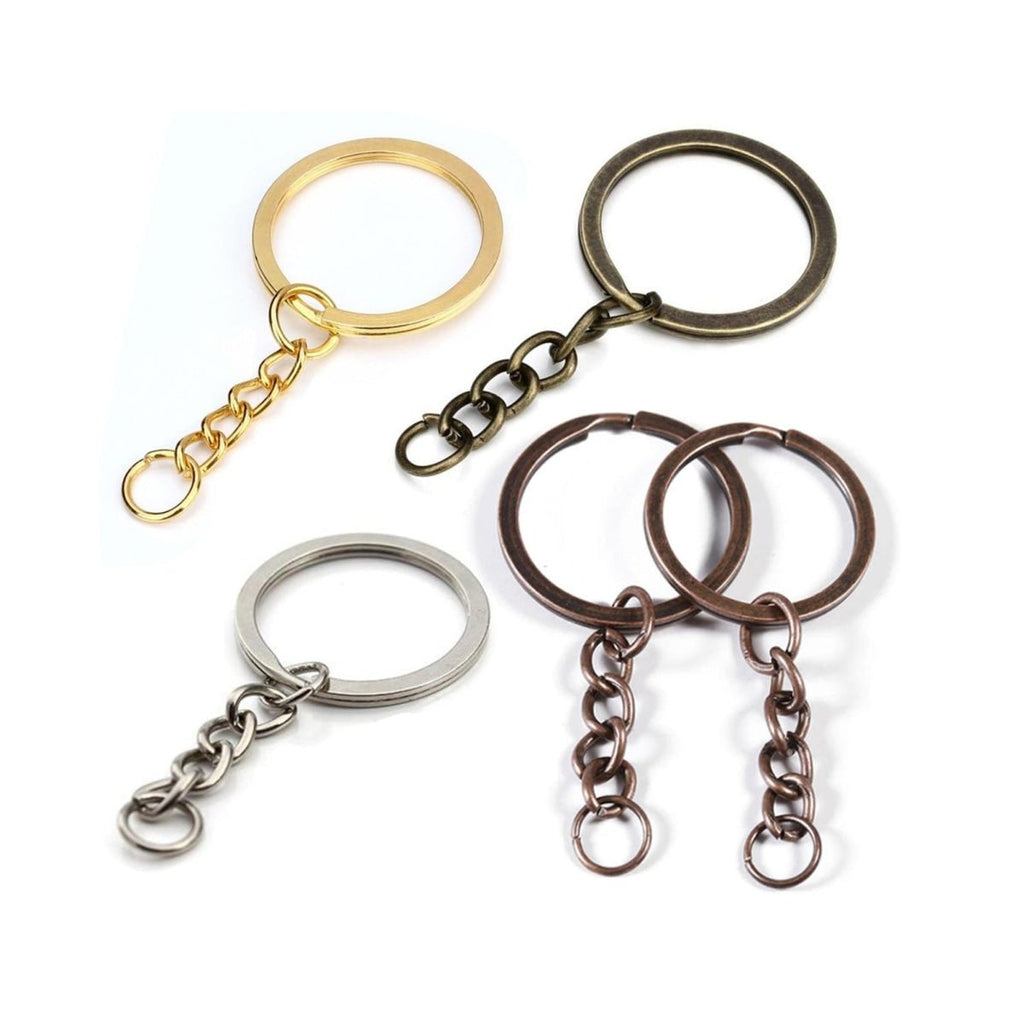 28mm Ancient Keyring Split Ring Key Chains – 20pcs