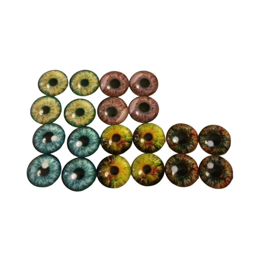 Glass Doll Eyes 8mm 12mm 18mm for DIY Crafts