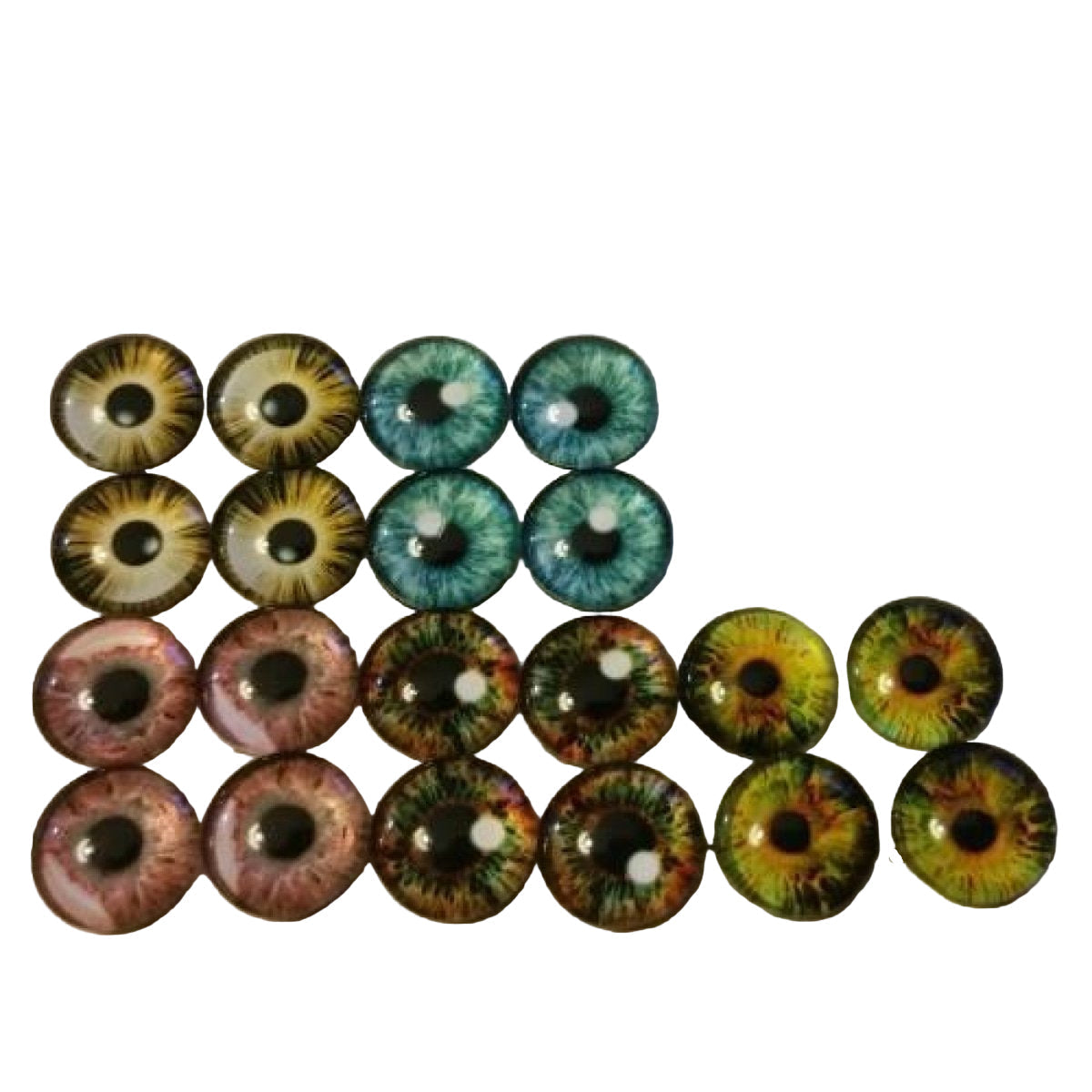 Glass Doll Eyes 8mm 12mm 18mm for DIY Crafts