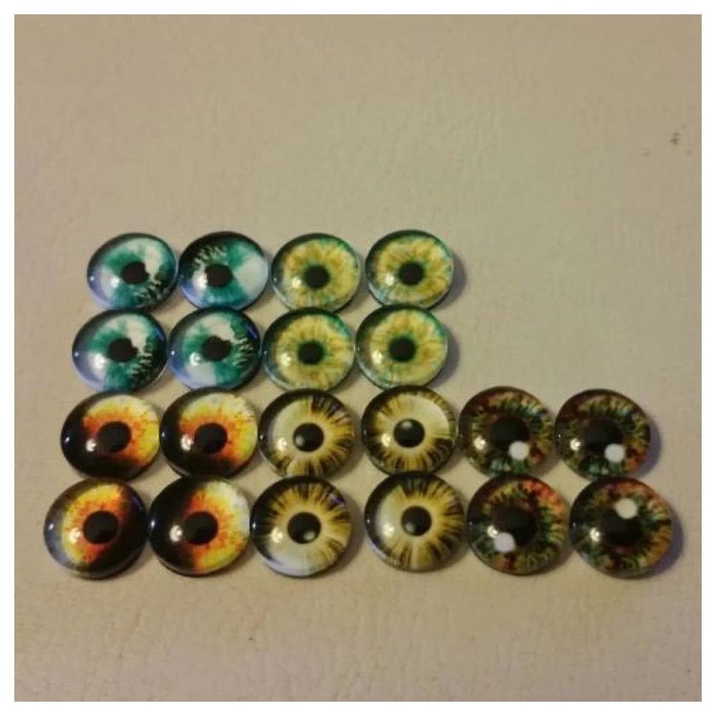 Glass Doll Eyes 8mm 12mm 18mm for DIY Crafts