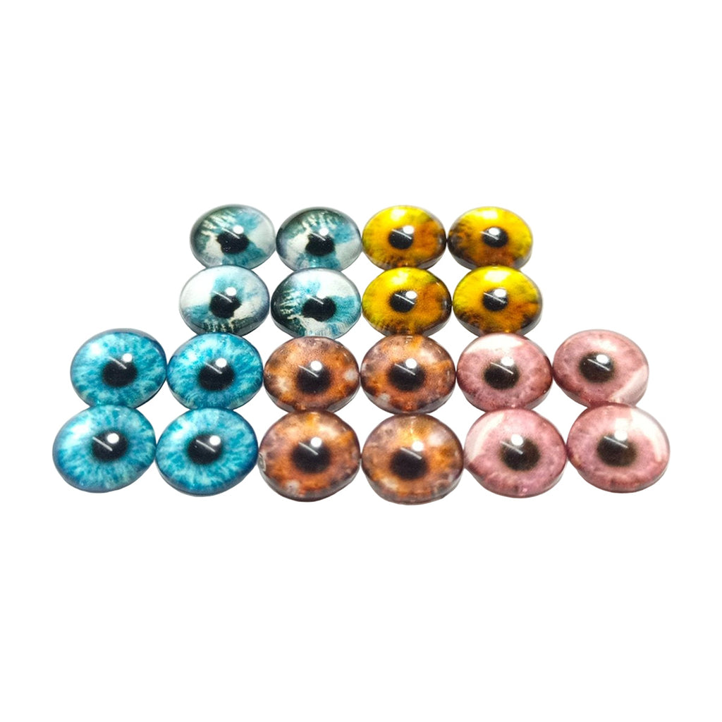 Glass Doll Eyes 8mm 12mm 18mm for DIY Crafts