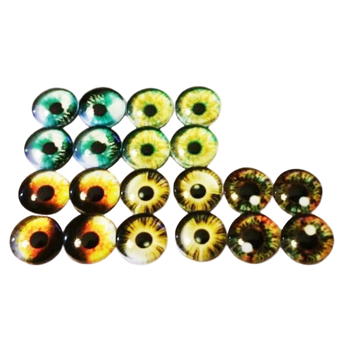 Glass Doll Eyes 8mm 12mm 18mm for DIY Crafts
