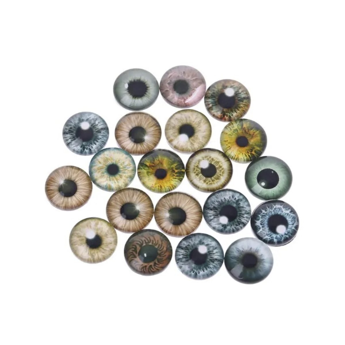 Glass Doll Eyes 8mm 12mm 18mm for DIY Crafts