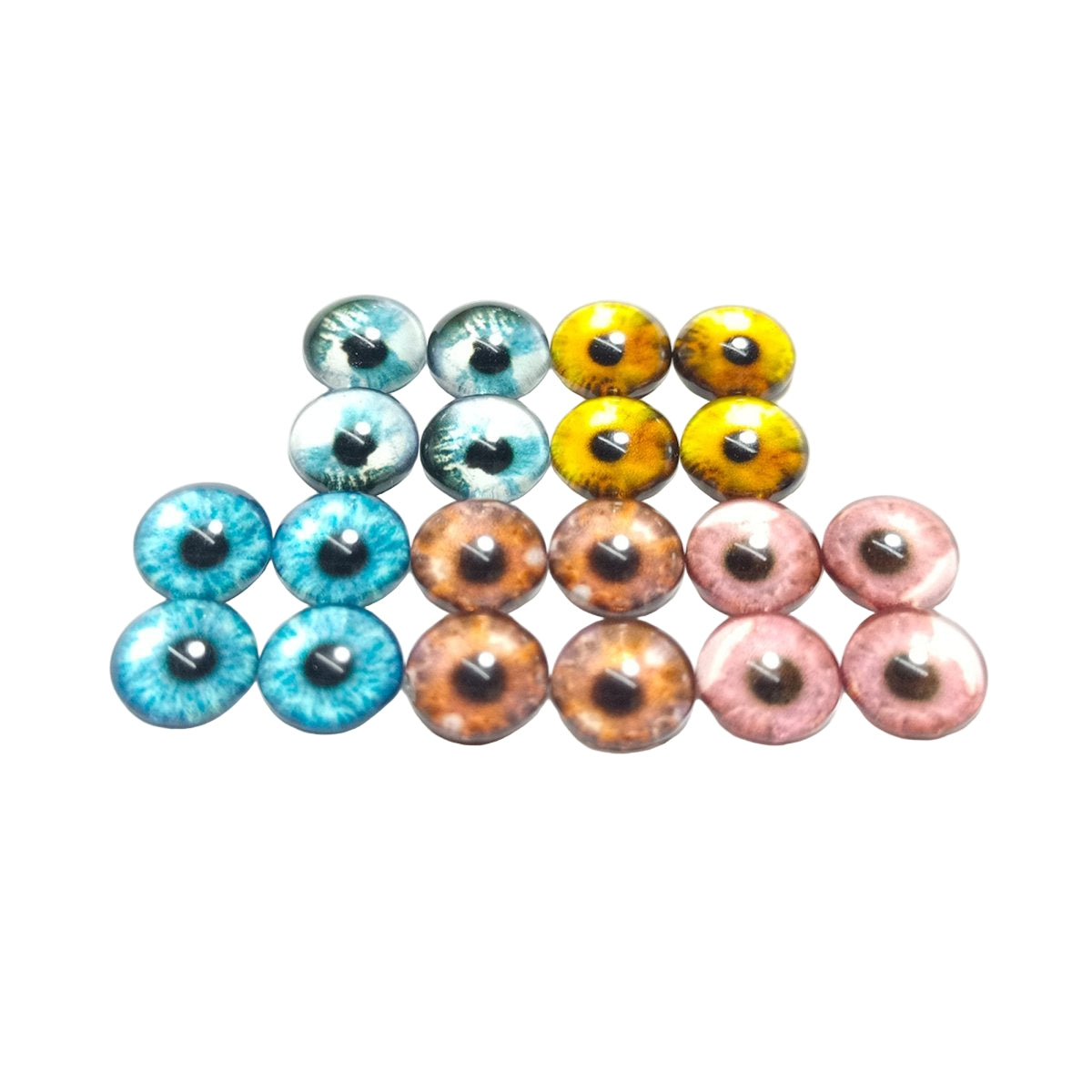 Glass Doll Eyes 8mm 12mm 18mm for DIY Crafts