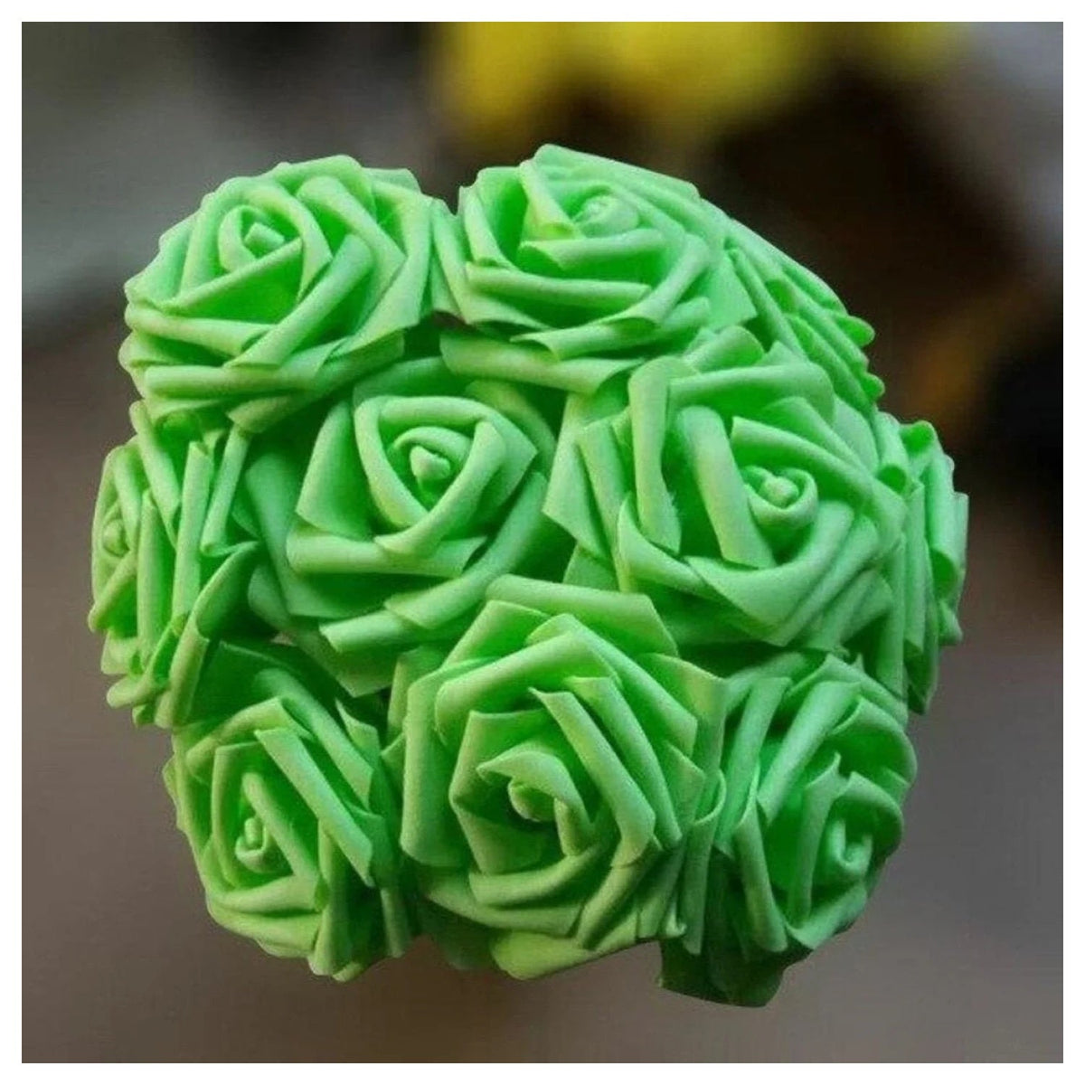 20pcs 7cm Artificial Foam Rose Bouquet – Green