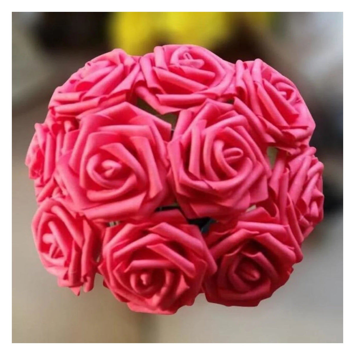20pcs 7cm Artificial Foam Rose Bouquet – Red