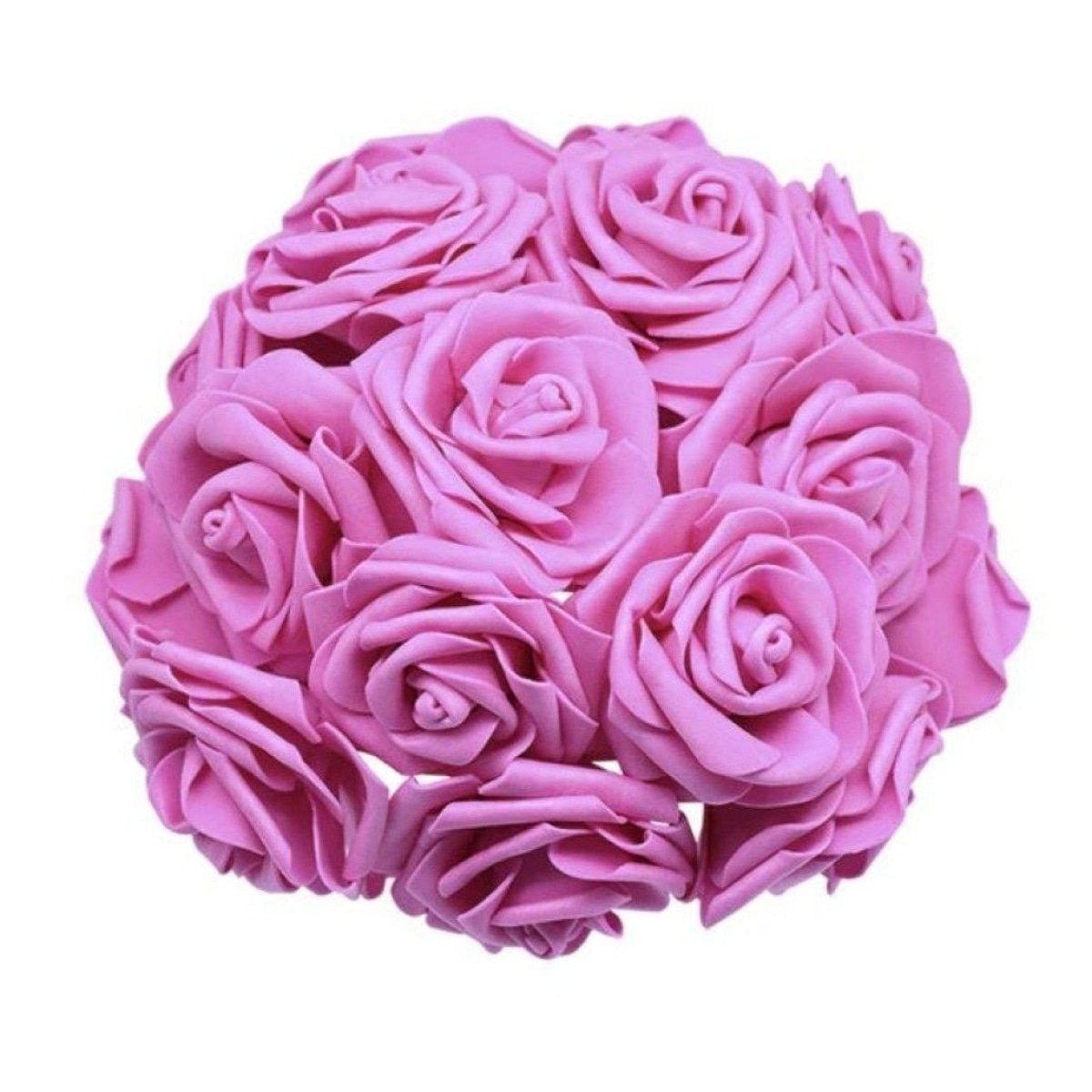 20pcs 7cm Artificial Foam Rose Bouquet – Rose Red