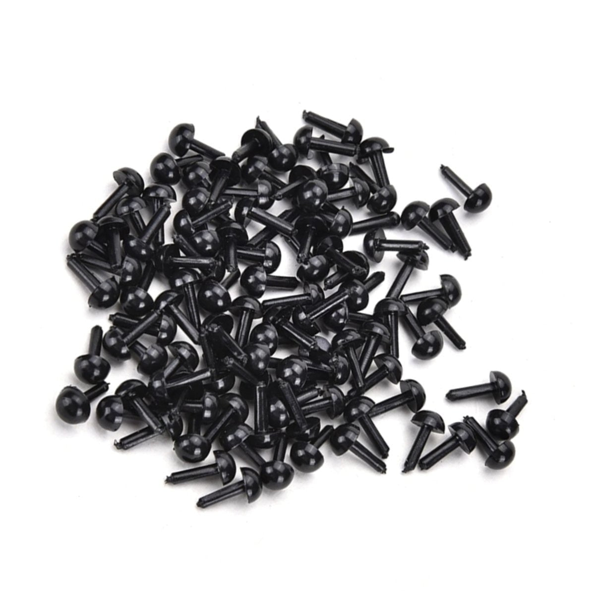 20pcs Plastic Teddy Eyes 3mm-6mm No Thread – 3mm