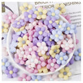Plastic Flower Flatback Cabochon Beads – 20pcs – 20, 50, 100, 200