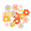 20pcs 32mm Lace Flower Appliques Mesh Trim