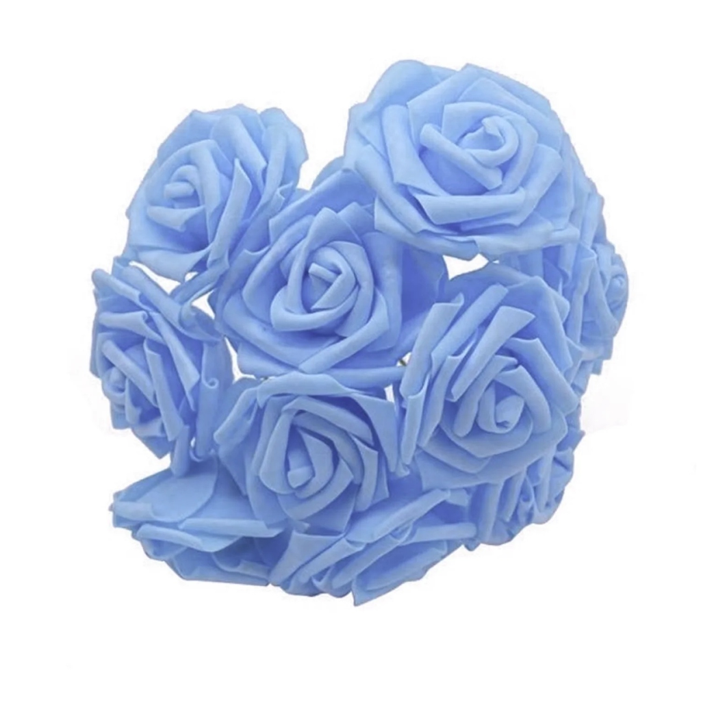 7cm Foam Rose Artificial Flowers – Pack of 10, 40 or 100