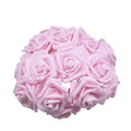 20 Light Pink Foam Flowers 7cm Rose Stems Bouquet