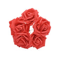 Red 7cm Foam Rose Stems for Wedding Bouquet