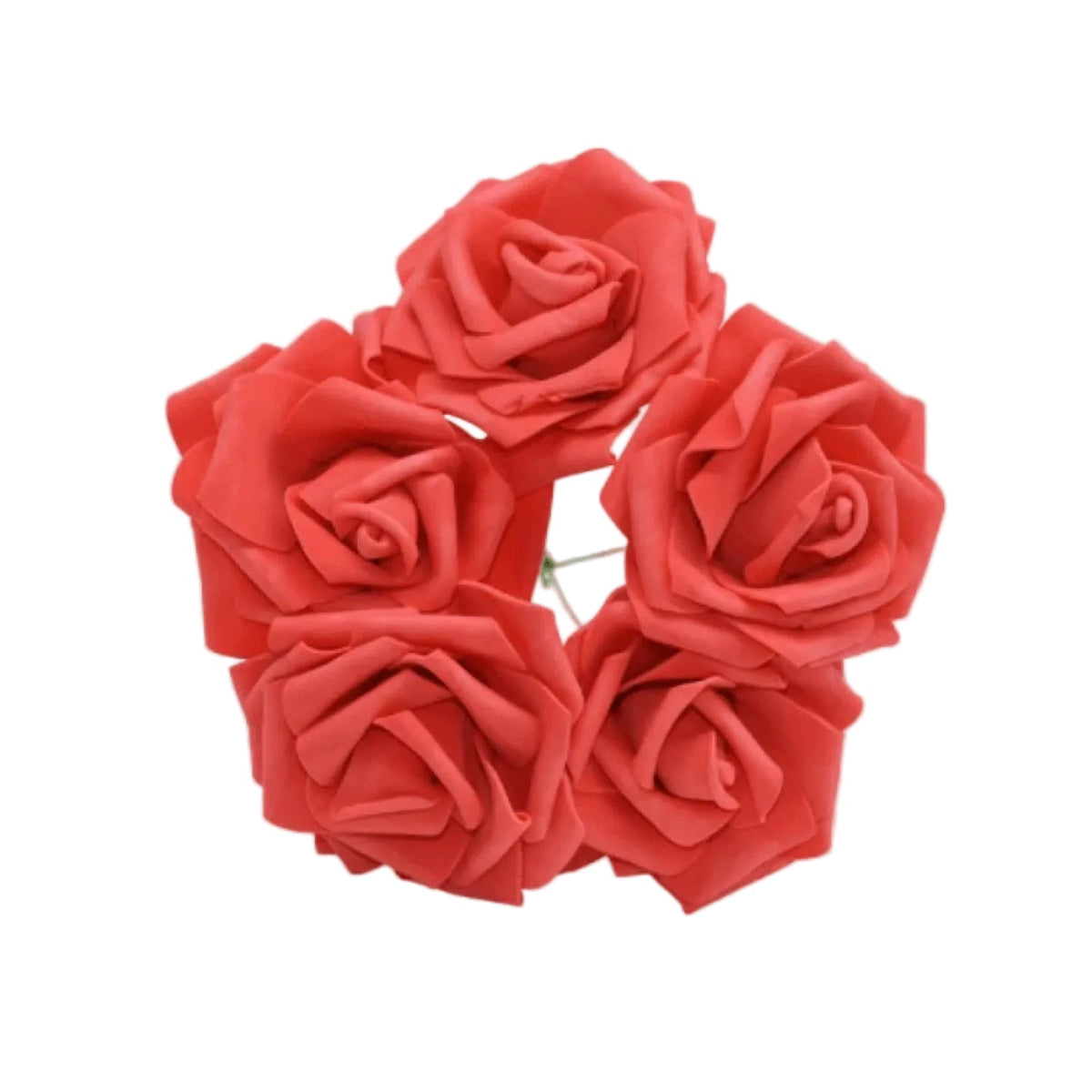 Red 7cm Foam Rose Stems for Wedding Bouquet