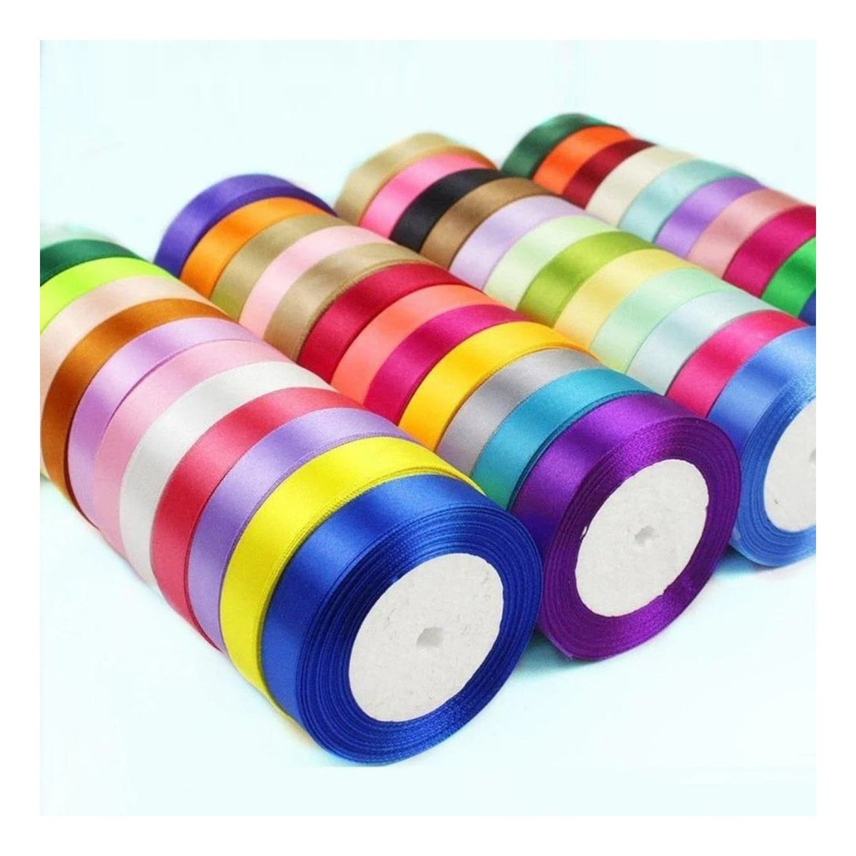 22m Polyester Ribbon 10-15mm in Multiple Colours