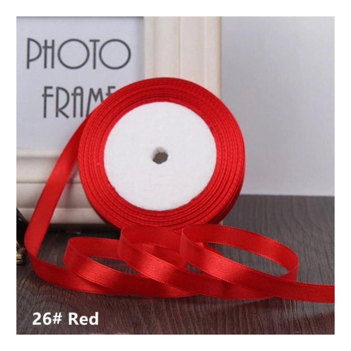 22m Polyester Ribbon 10-15mm in Multiple Colours – Red 15mm
