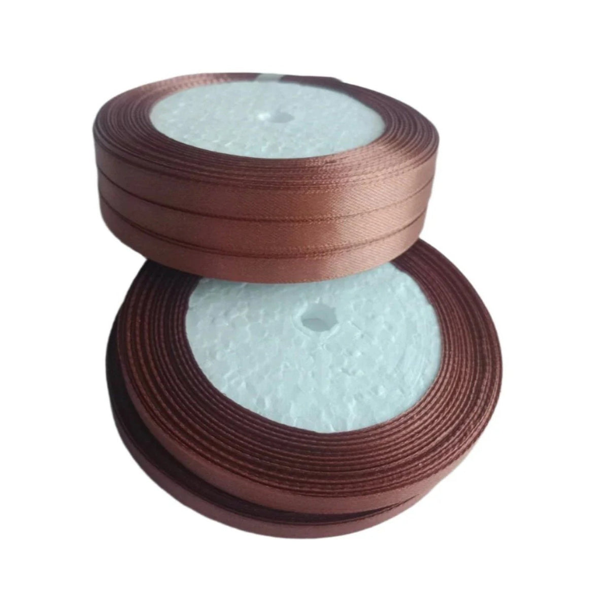Polyester Ribbon 22m 6mm Roll for Crafts and Gift Wrapping – Light Brown