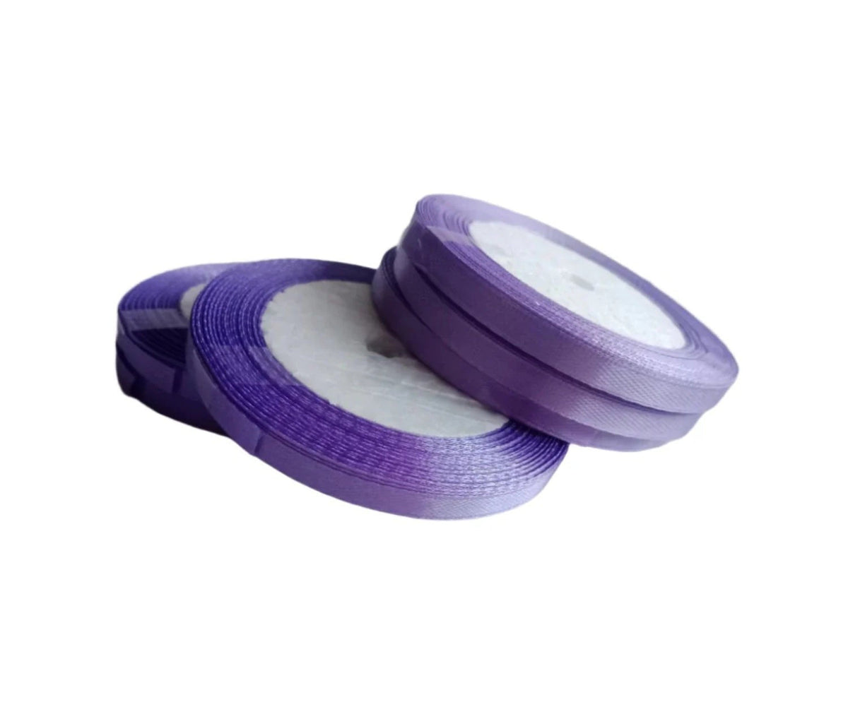 Polyester Ribbon 22m 6mm Roll for Crafts and Gift Wrapping – Light Purple