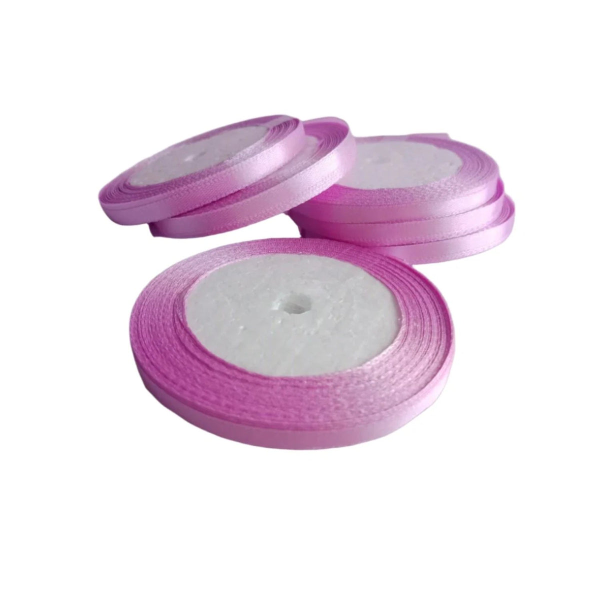 Polyester Ribbon 22m 6mm Roll for Crafts and Gift Wrapping – Pink Purple