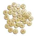 25pcs Wooden Tree Design Buttons 20mm 2-Hole – Natural colour