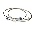 2pcs Gothic Punk Arrow Bangle Silver Gold Cuff Bracelets
