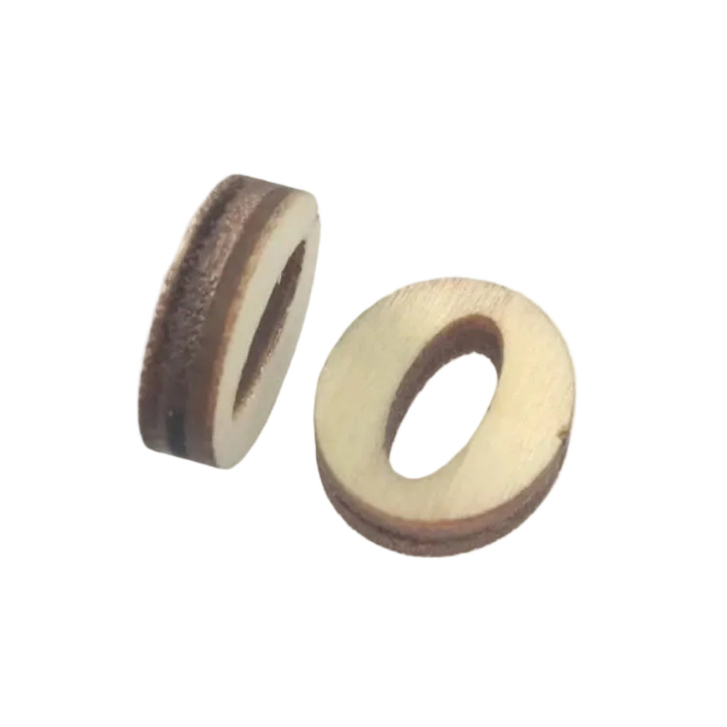 2pcs Mini Wooden Numbers 15mm High DIY Craft – 2pcs number 0