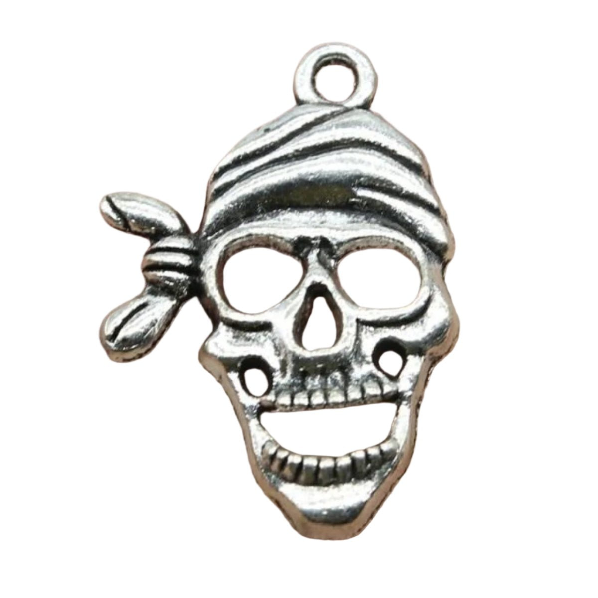 Skull Charms Antique Silver Colour – 2pcs Mixed Sizes – A