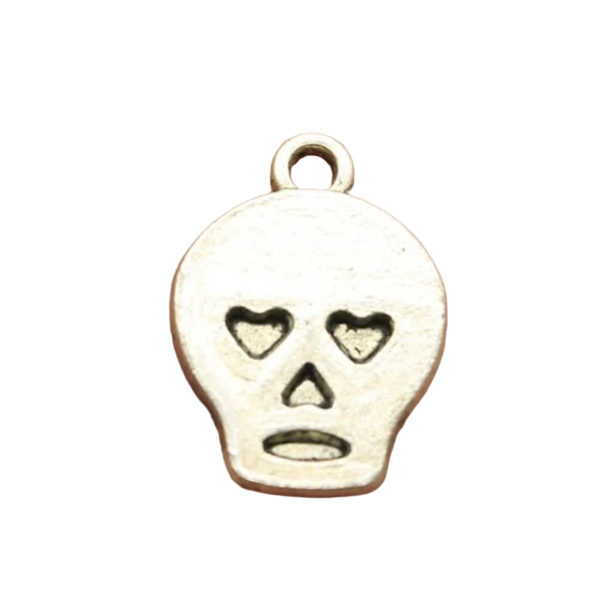 Skull Charms Antique Silver Colour – 2pcs Mixed Sizes – F