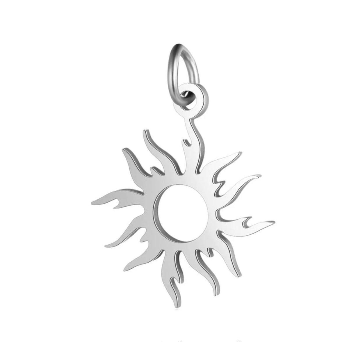 2pcs Stainless Steel Charms Om Dog Paw Cat Elephant Teddy Lotus Heart – Sun 2 16x22mm