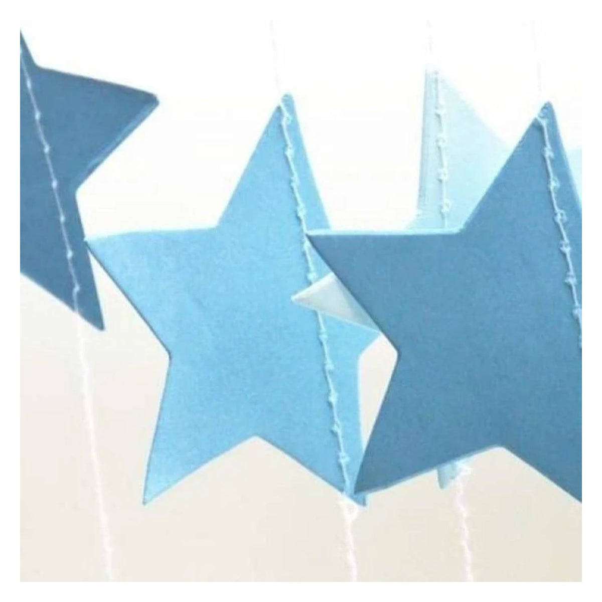 2x 2m 5.4cm Blue Stars Garland