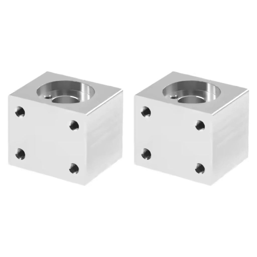 T8 Trapezoidal Lead Screw Nut Housing Bracket – 2 pcs – Silver Nut Version without Nut