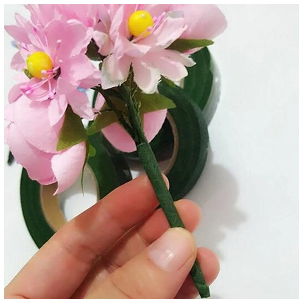 30m Green Bouquet Floral Stem Stretch Tape