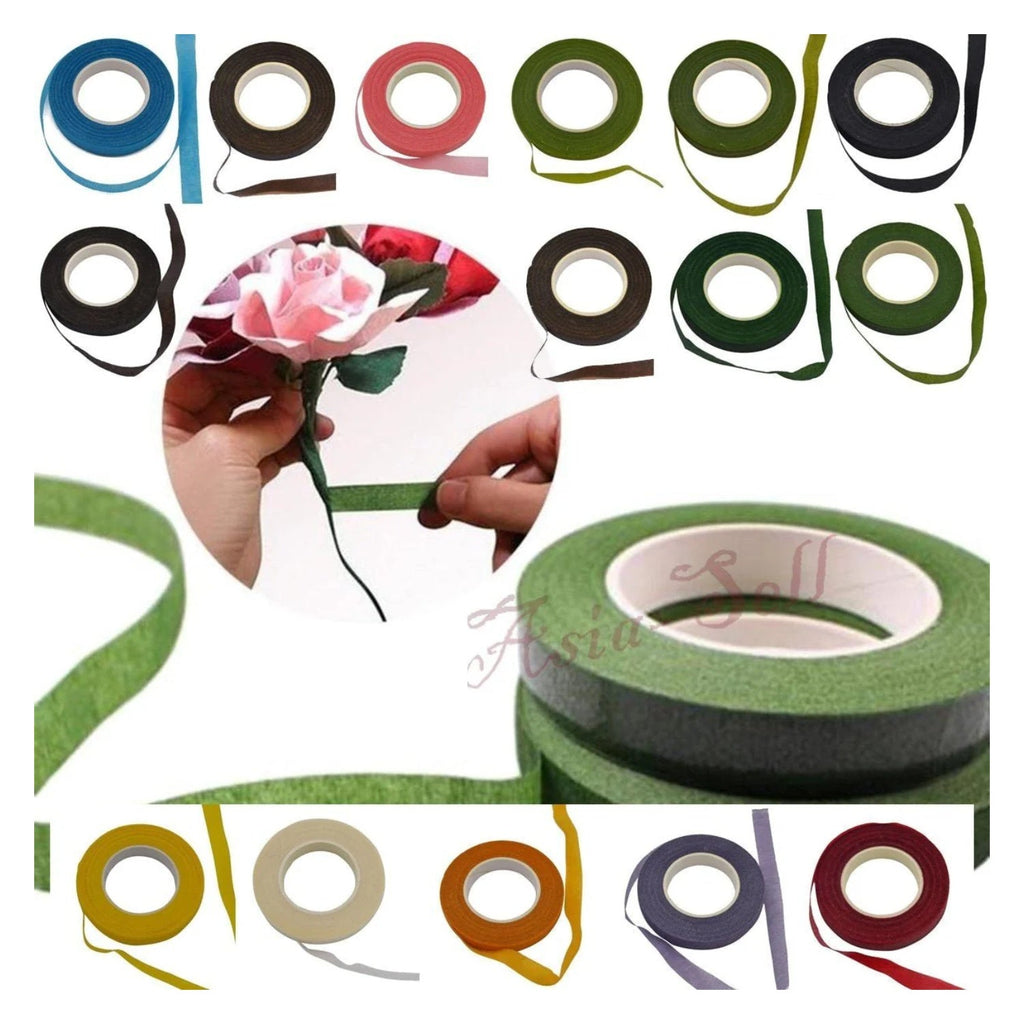 30m Green Bouquet Floral Stem Stretch Tape