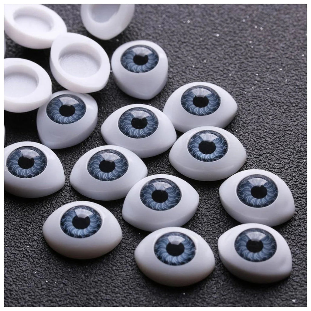 Oval Plastic Doll Eyes for DIY Toys – 32 or 40 pcs